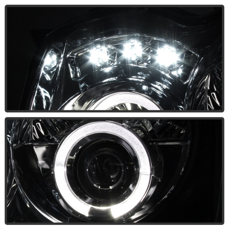 Spyder Jeep Grand Cherokee 2005-2008 LED Halo Projector Headlights with Chrome Finish * Part PRO-YD-JGC05-HL-C