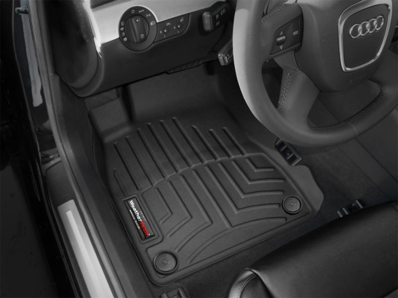 WeatherTech FloorLiner DigitalFit Front FloorLiner for 2002-2008 Audi A4/S4/RS4, Black - WET441941