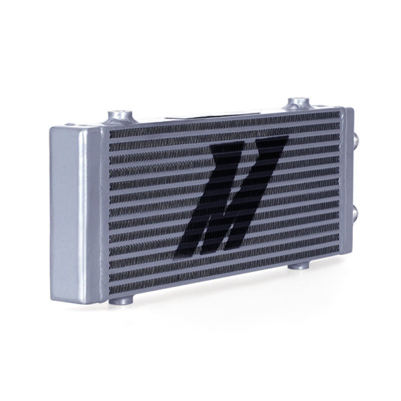Mishimoto Universal Medium Bar and Plate Dual Pass Silver Oil Cooler for Ford Mustang