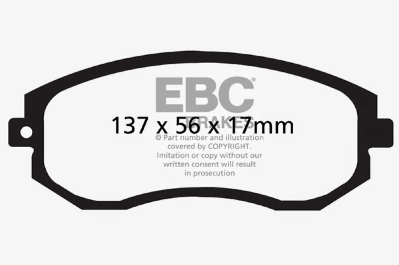 EBC Ultimax OEM Replacement Front Brake Pads for Scion FR-S and Subaru BRZ * Part No. ebcUD1539