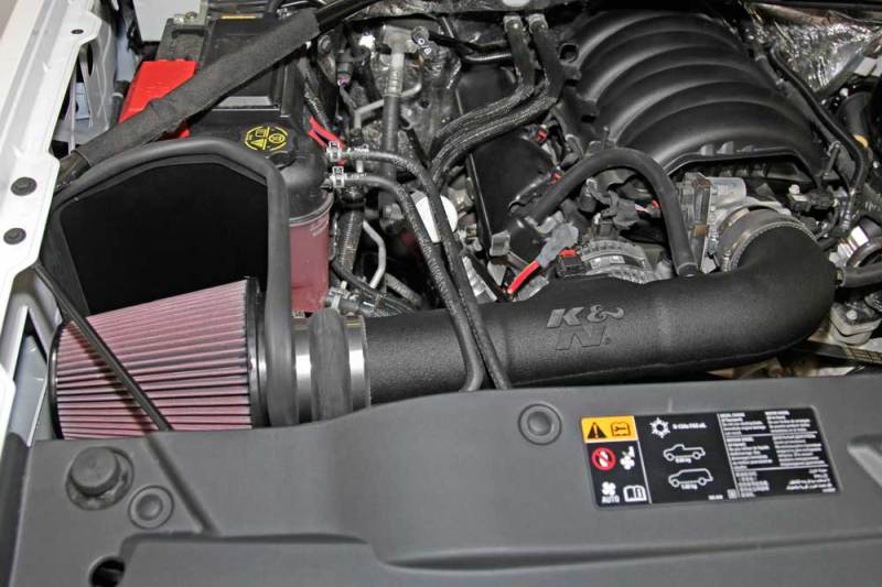 K&N 63 Series AirCharger Performance Intake Kit for Chevy/GMC Silverado and Sierra 1500 5.3L/6.2L V8 (2014-2015)