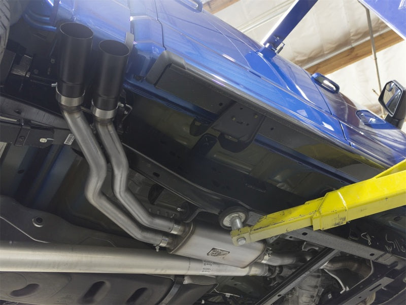 aFe Rebel Series Dual Center Exit Cat-Back Exhaust System for Jeep Wrangler JK with V6 3.6L/3.8L Engine