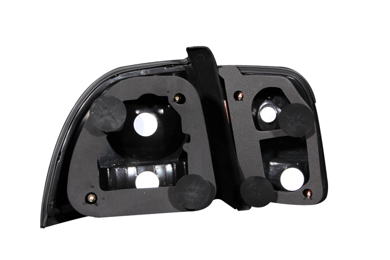 ANZO 1996-1997 Honda Accord Tail Light Assembly with Clear Lens and Black Housing