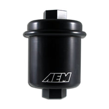 Load image into Gallery viewer, AEM Part Number aem25-200BK High Volume Fuel Filter for Honda and Acura Vehicles