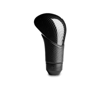 Load image into Gallery viewer, MOMO Shadow Shift Knob - Black AirLeather with Carbon Effect Insert