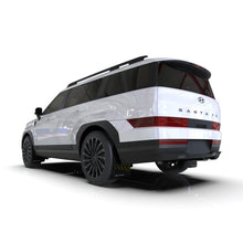 Load image into Gallery viewer, Rally Armor 24-25 Hyundai Santa Fe Black Urethane Mud Flaps with Red Logo - Durable All-Weather Protection