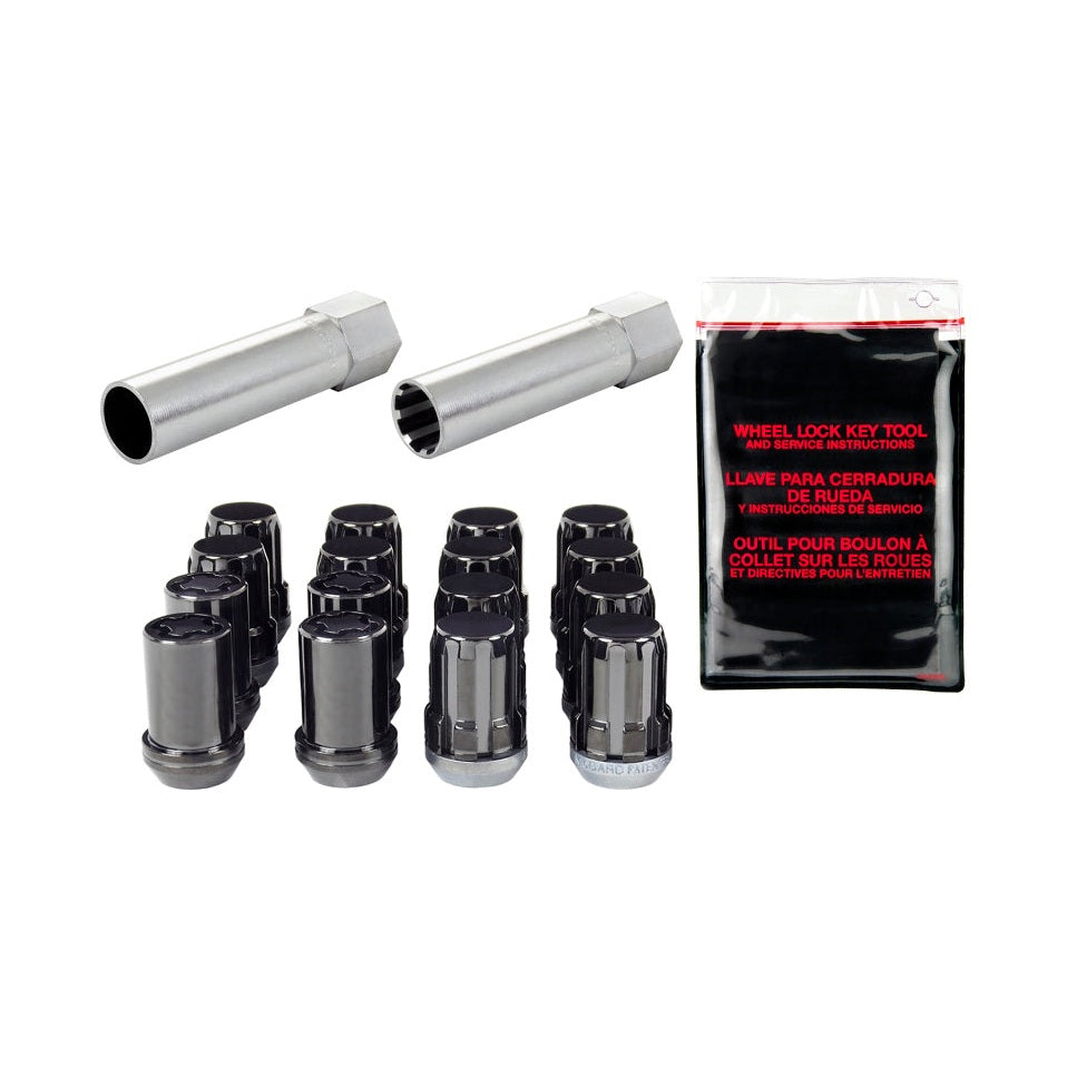 McGard SplineDrive Tuner 4 Lug Install Kit with Locks & Tool for Volvo M12x1.5 - Black
