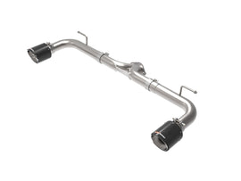 aFe Takeda 2-1/2 inch Stainless Steel Axle-Back Exhaust System with Carbon Fiber Tips for Mazda 3 2014-2018