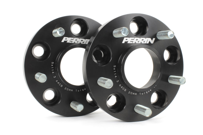 Perrin Performance 64.1mm 5x114.3 Wheel Spacers for Honda Civic Si and Acura Integra, 20mm Thickness - Pair