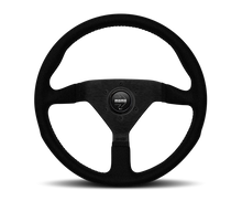 Load image into Gallery viewer, MOMO Montecarlo Alcantara 320mm Steering Wheel - Black with Black Stitch and Spokes