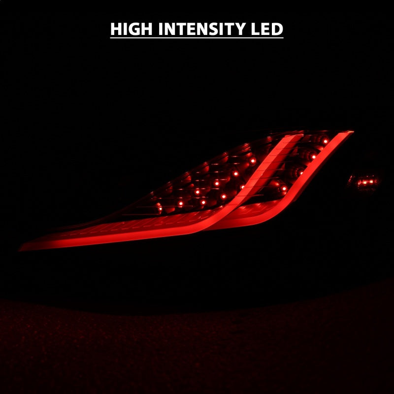 ANZO 10-13 Hyundai Genesis 2-Door LED Taillights with Dark Smoke Lens - Pair