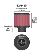 Load image into Gallery viewer, K&amp;N Engineering K&amp;N 62-1410 Rubber Base Crankcase Vent Filter for Classic and Racing Vehicles