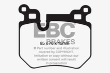 Load image into Gallery viewer, EBC Redstuff Ceramic Low Dust Rear Brake Pads for BMW 135i and 135is - Part Number ebcDP31996C