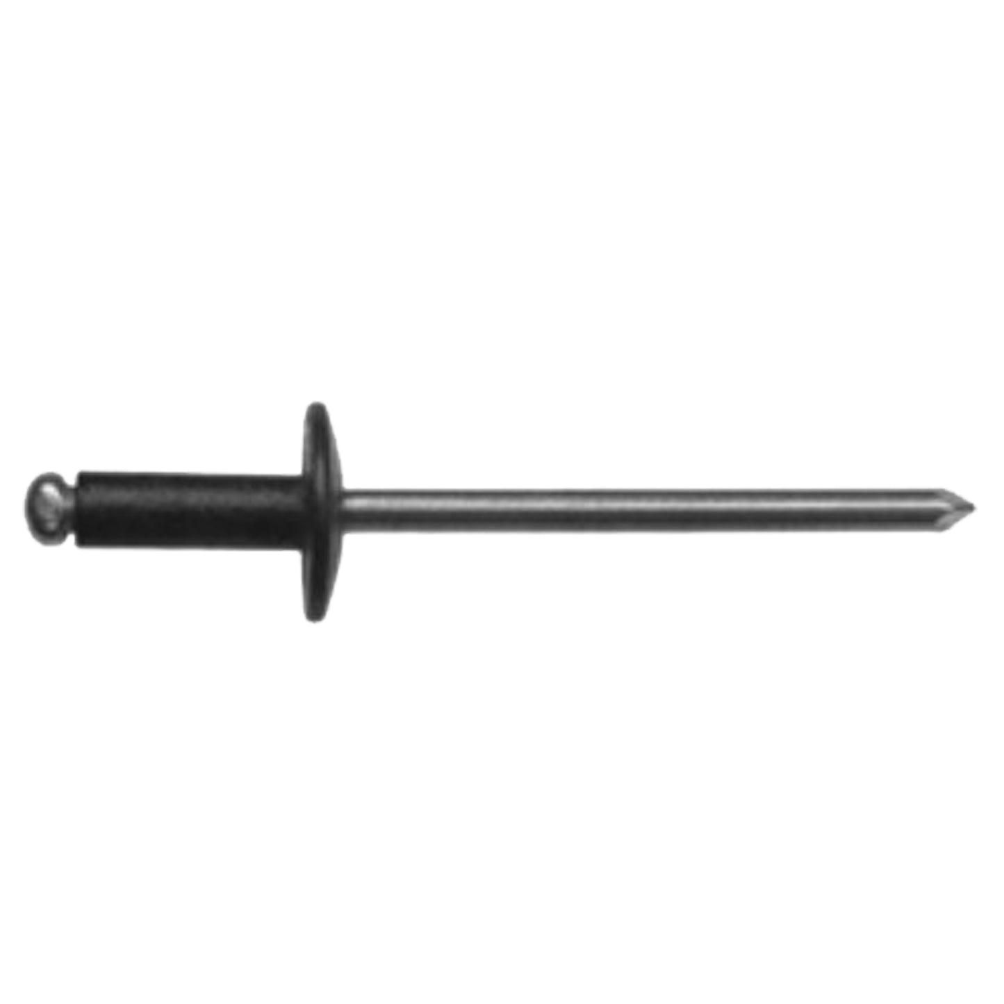 Black Aluminum Steel Pop Rivet 1/8" Diameter 1/8" - 3/16" G/R