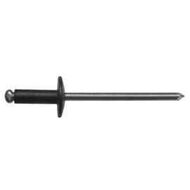 Black Aluminum Steel Pop Rivet 1/8