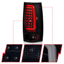 Load image into Gallery viewer, ANZO 2007-2014 Chevy Tahoe LED Tail Light Assembly with Smoke Lens and Black Housing