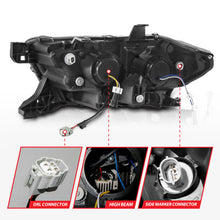 Load image into Gallery viewer, ANZO 16-22 Toyota Tacoma LED Projector Headlights with Light Bar and Sequential Lighting - Black Housing with Initiation Light
