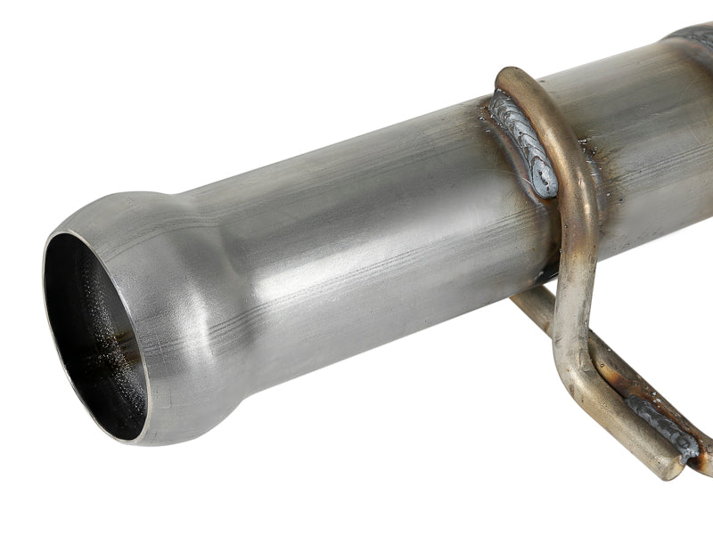 aFe Power Twisted Steel Y-Pipe 2-1/4 inch to 2-1/2 inch 409 Stainless Steel Exhaust for Jeep Wrangler JL & Gladiator JT