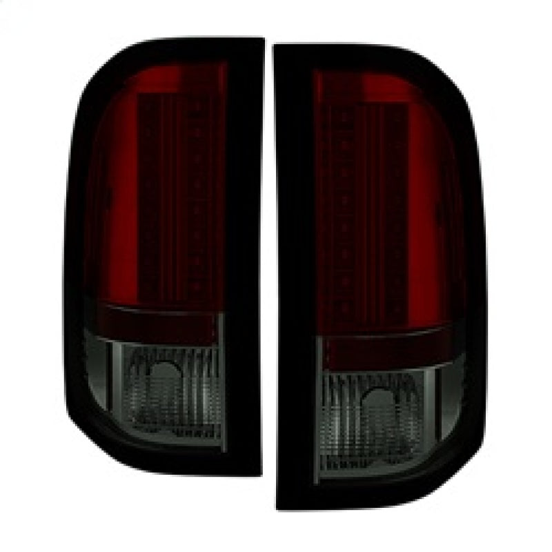 Spyder Chevy Silverado 07-13 LED Tail Lights in Red Smoke - Enhance Your Vehicle's Look