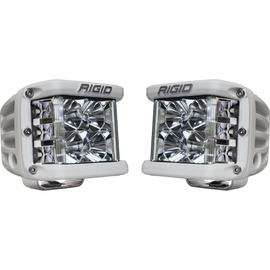 Rigid Industries D-SS PRO Dually-Side Shooter LED Pod Light Set * White Housing, Pair