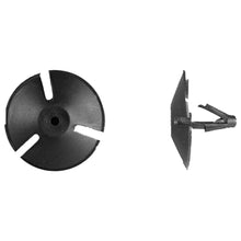 Load image into Gallery viewer, Black Hood Insulation Ret 1/4&quot; Hole 1 5/16&quot;Hd 13/16&quot;Stem