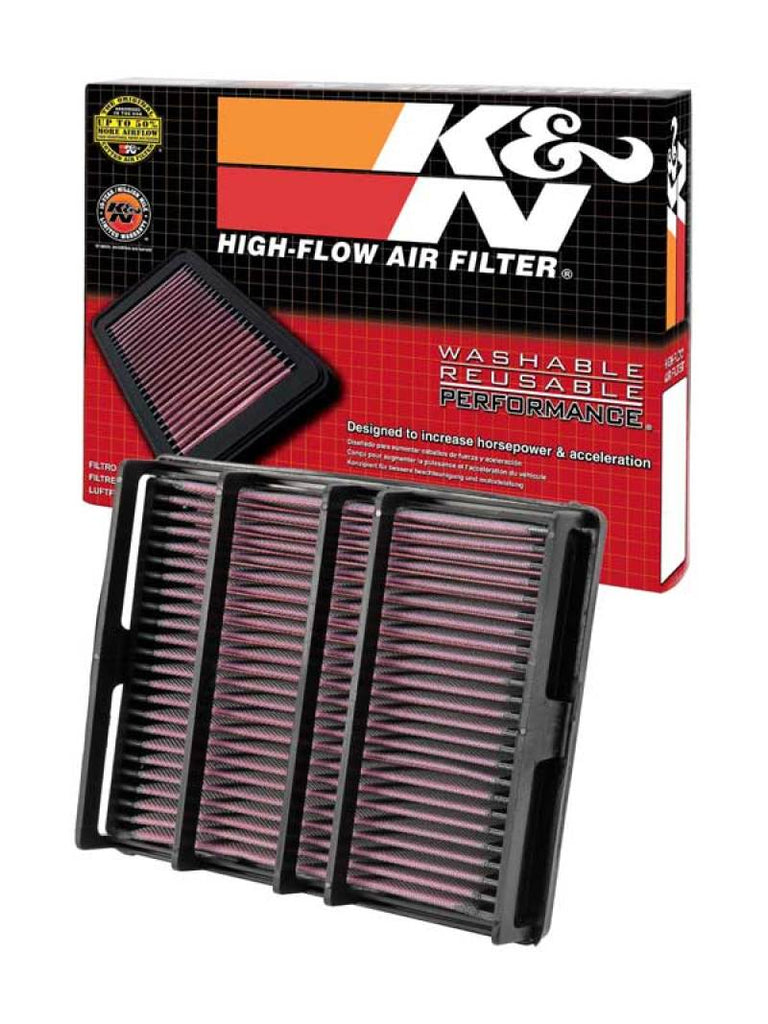 K&N Engineering High-Flow Replacement Air Filter Part Number KNn33-2054 for Toyota Tacoma and Supra Models