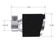 Load image into Gallery viewer, MBRP Carbon Fiber Exhaust Tip for Subaru BRZ and Toyota 86 – 2.125 Inch ID, 5 Inch Outer Diameter, 7.25 Inch Length – Pair