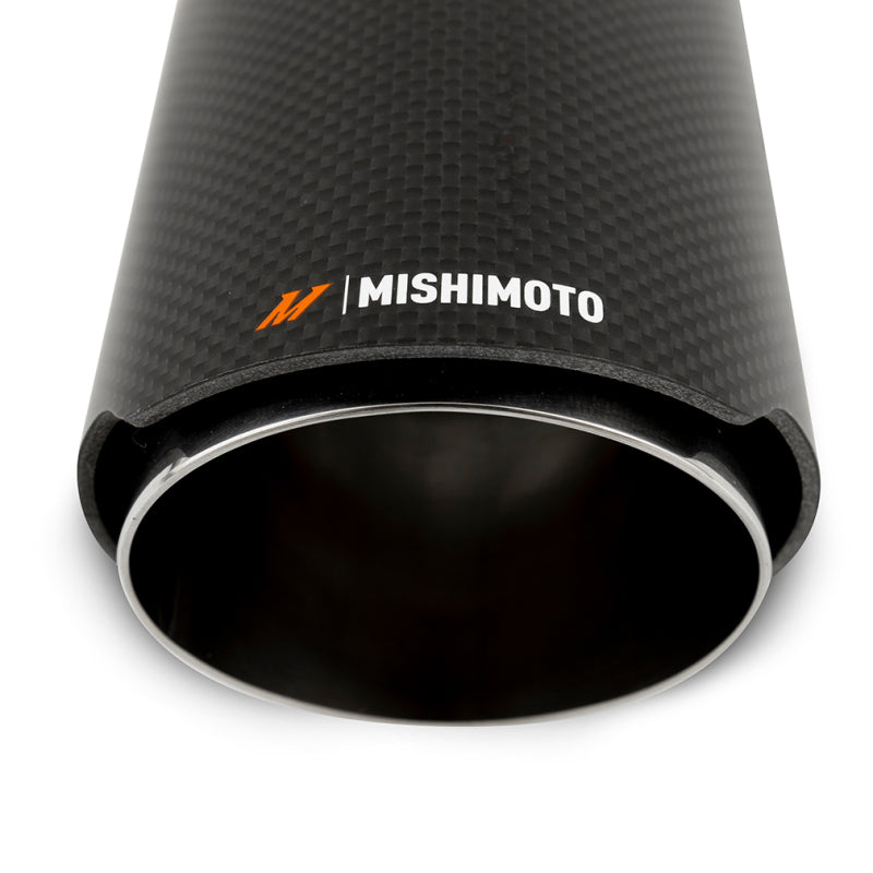Mishimoto Carbon Fiber Muffler Tip 3-inch Inlet, 4-inch Outlet, Polished Finish