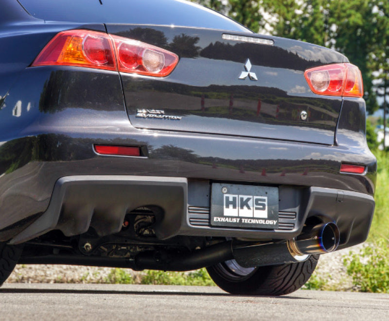 HKS Racing Muffler for Mitsubishi Lancer Evolution X USA - Part #hks31008-BM002