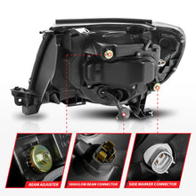 Load image into Gallery viewer, ANZO 05-11 Toyota Tacoma Projector Headlights with Light Bar Switchback in Black Housing
