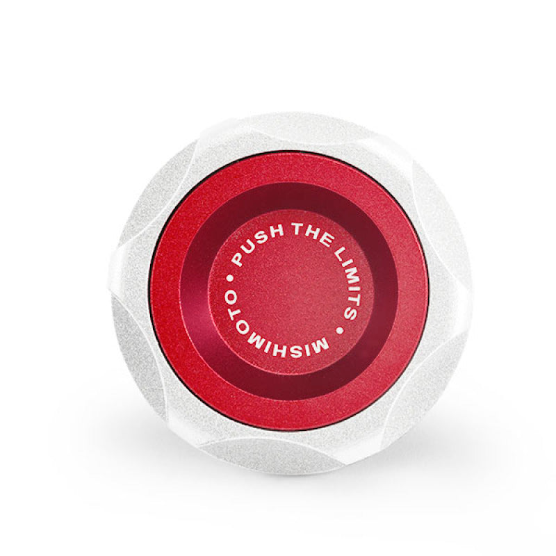 Mishimoto CNC Billet Oil Filler Cap for Honda and Nissan Engines - Red