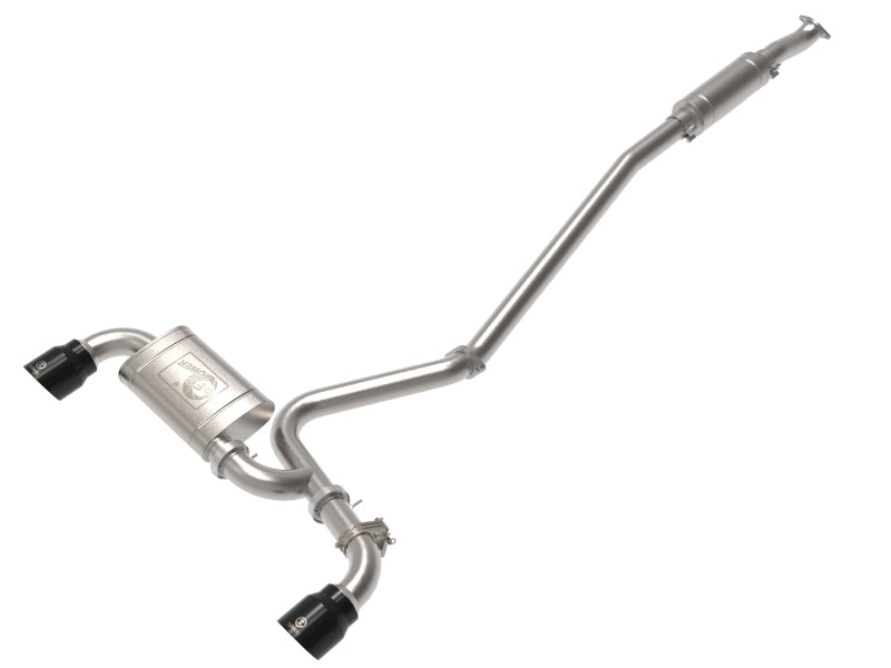 aFe Takeda 3 Inch Stainless Steel Cat-Back Exhaust System with Black Tips for Hyundai Kona N 2022-2023