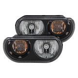 ANZO 2008-2014 Dodge Challenger Crystal Headlights with Black Housing and Clear Lenses