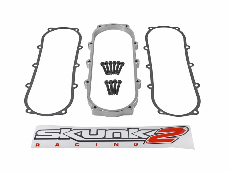Skunk2 Racing Ultra Series Honda/Acura Silver 0.5 Liter Plenum Spacer for Street Intake Manifolds