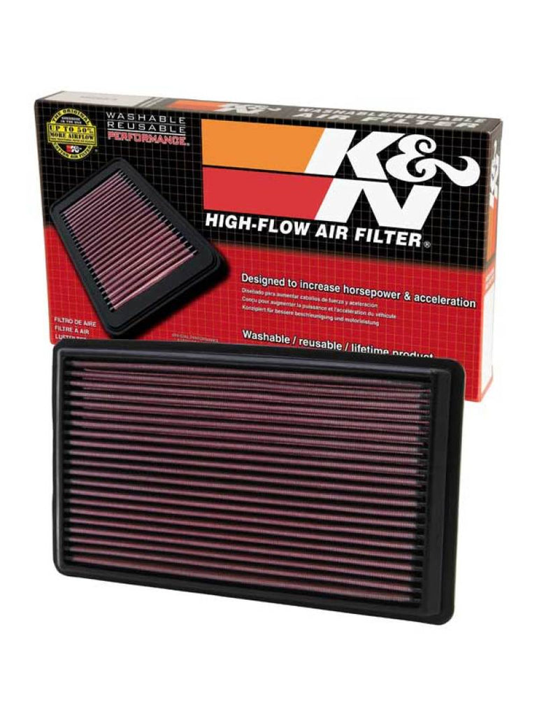 K&N Engineering 33-2232 High-Flow Drop-In Air Filter for Subaru Impreza (2005-2007)