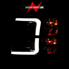 Load image into Gallery viewer, ANZO 07-13 Chevrolet Silverado 2500/3500 Projector Headlights with Clear Lens and Amber Housing, Black Finish