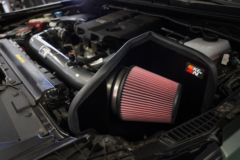 K&N Engineering 2022-2024 Nissan Frontier V6 3.8L Performance Cold Air Intake System (Part No. KNN77-6018KC)