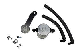 J&L Oil Separator 3.0 Driver Side, Clear Anodized, Part JLT3104D-C for 2016-2023 Toyota Tacoma 3.5L