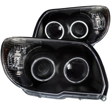 Load image into Gallery viewer, ANZO 2006-2009 Toyota 4Runner Projector Headlights with Halo and Black Housing - Pair