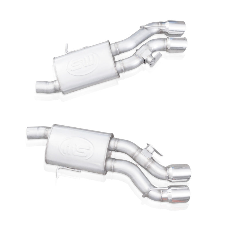 Stainless Works 2016-2019 Cadillac CTS-V Sedan Dual-Mode Exhaust System with 4-Inch Tips and Turbo Mufflers