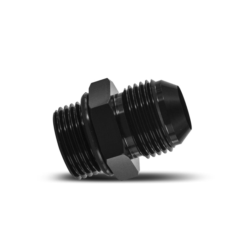 Mishimoto -10 ORB to -10AN Black Aluminum Adapter Fitting, Part MMFT-10-10BK