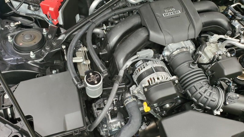J&L JLT3117P-C Oil Separator 3.0, Passenger Side, Clear Anodized for 2022-2024 Subaru BRZ and Toyota GR86