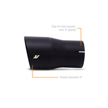 Load image into Gallery viewer, Mishimoto Clamp-On Single Wall Exhaust Tip with 5-inch Outlet - Black