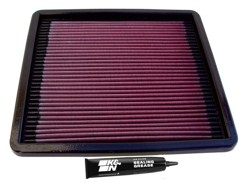 K&N Engineering 33-2017 High-Flow Reusable Air Filter for 1990-1991 Mazda RX-7 1.3L