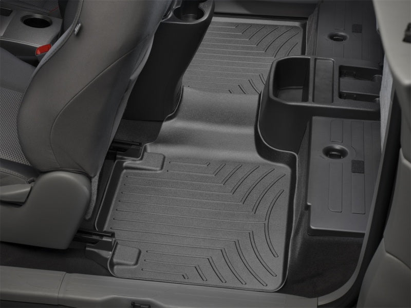 WeatherTech FloorLiner DigitalFit Rear Floor Mat Black for 2012-2015 Toyota Tacoma, Part WET440215