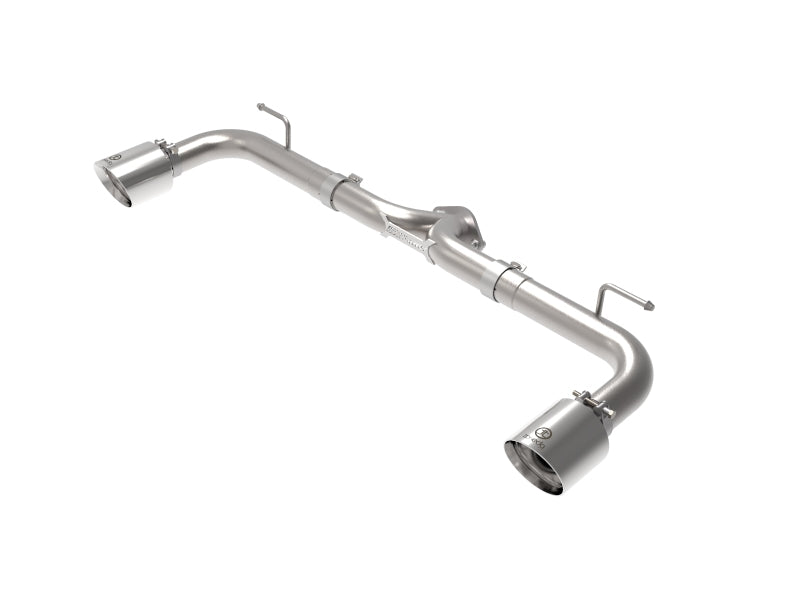 aFe Takeda 2-1/2 Inch 304 Stainless Steel Axle-Back Exhaust System with Polished Tips for Mazda 3 2014-2018