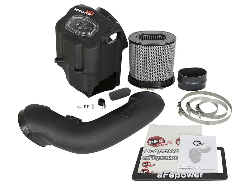 aFe Momentum HD Cold Air Intake System with Pro DRY S Filter for 2017 Ford F-250 and F-350 Super Duty Diesel Trucks V8 6.7L
