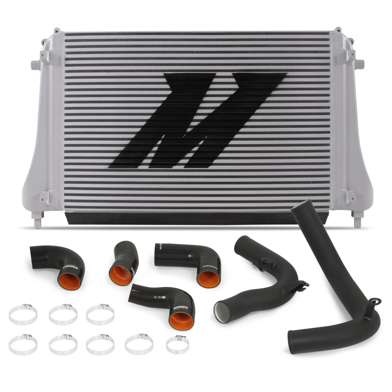 Mishimoto 2015+ VW MK7 Golf TSI / GTI / R Performance Intercooler Kit with Aluminum Piping (Black)