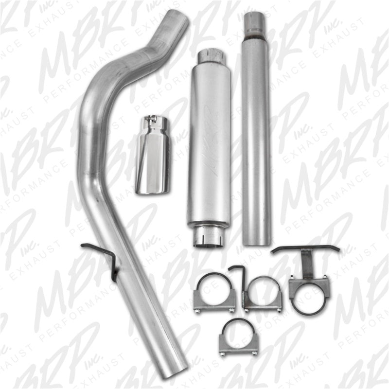 MBRP Armor Lite Series Cat Back Exhaust System for Ford F-250/350 (1999-2004) V-10, 4-Inch Single Side Exit