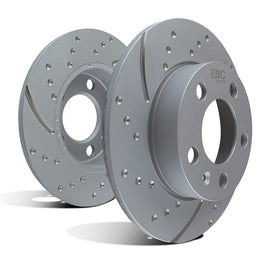 EBC GD1969 3GD Series Sport Slotted Rear Rotors for 2019-2021 Mazda 3 and 2019-2020 Mazda CX-3